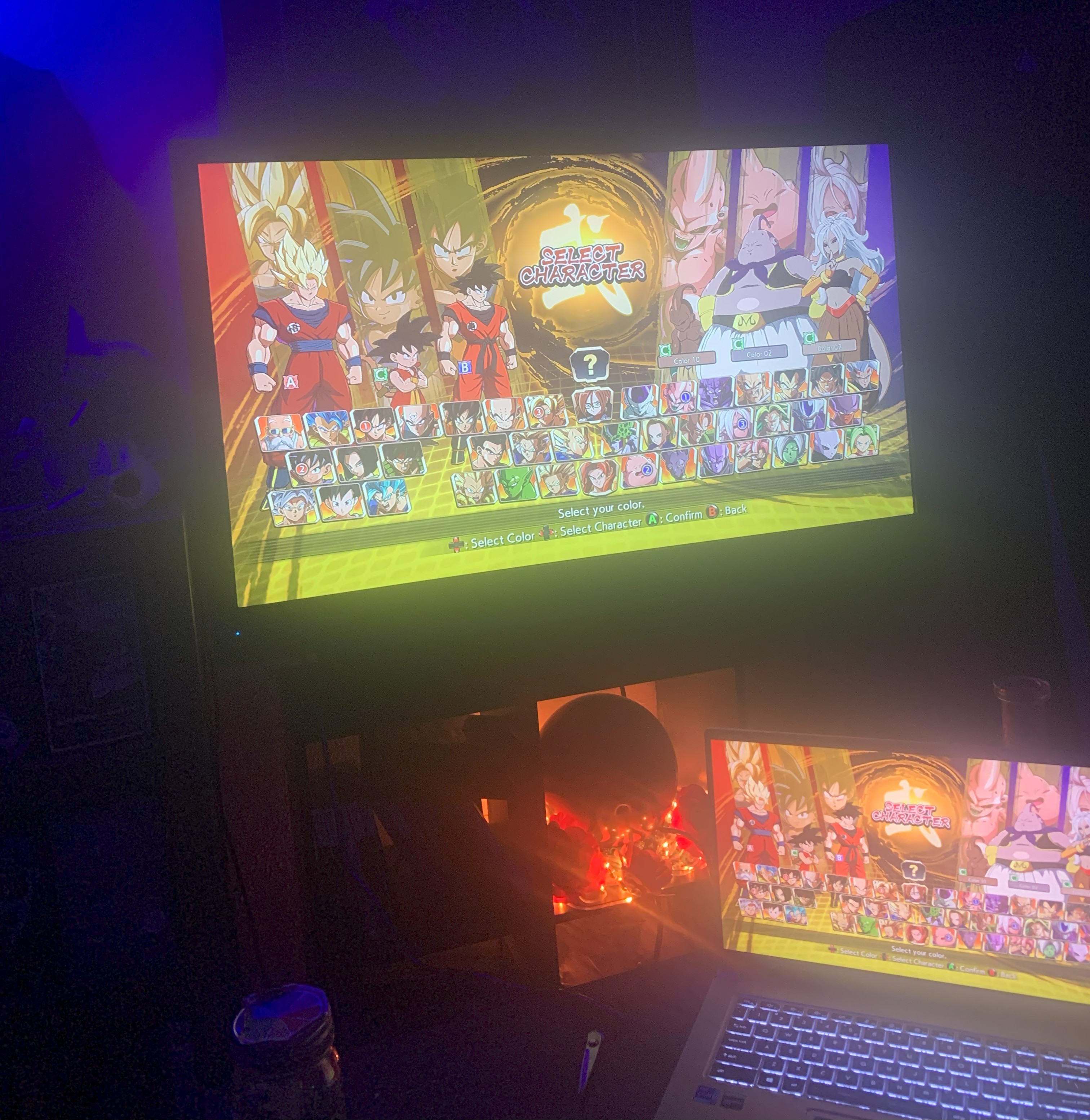 playing DBZ and winning