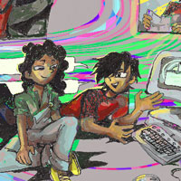 Gram shows Plur how to read